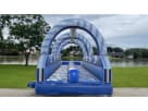 32ft double lane slip and slide rental in Houston with durable construction, ideal for Kingwood summer parties.