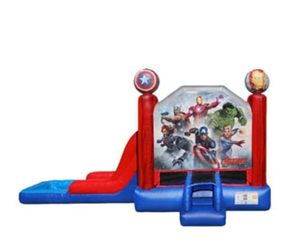 3in1 Marvel Avengers EZ Bounce House Combo w/ (Dry or Wet/Water Slide)