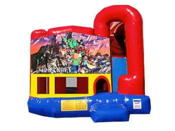 4in1 Minecraft Bounce House w/ Wet or Dry Slide