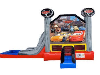 Cars EZ Bounce House Combo w/ (Dry or Wet/Water Slide)