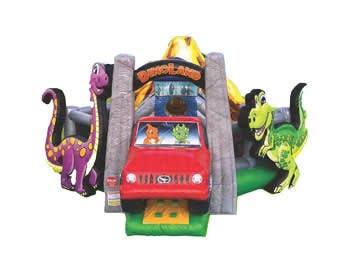 Dinosaur Land Playzone Toddler Bounce House Combo