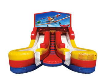 16ft Double Lane Planes (Dry or Wet/Water Slide)