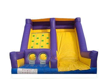 Inflatable Rockwall and Slide