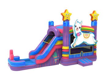 Llama Bounce House Combo w/ (Dry or Wet/Water Slide)