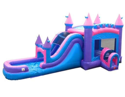 Mega Pink Bounce House Combo w/ (Dry or Wet/Water Slide)