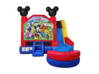 Mickey 6in1 Bounce House Combo (Dry or Wet/Water Slide)