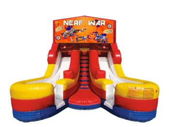 16ft Double Lane Nerf War (Dry or Wet/Water Slide)