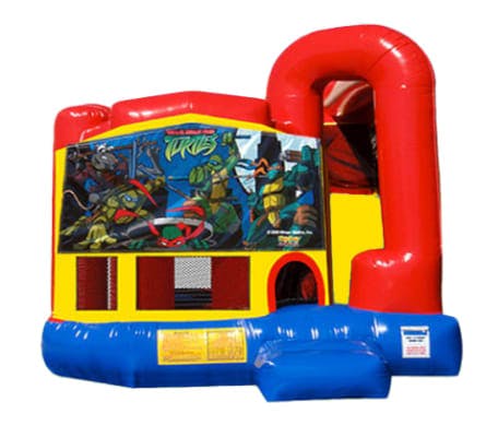 Ninja Turtles 4in1 Bounce House Combo w/ Wet or Dry Slide