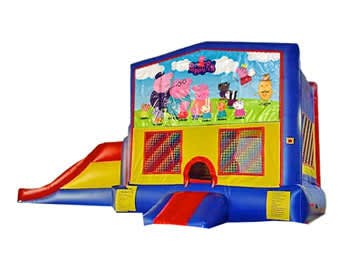 3in1 Peppa Pig Bounce House Moonwalk w/ Wet or Dry Slide