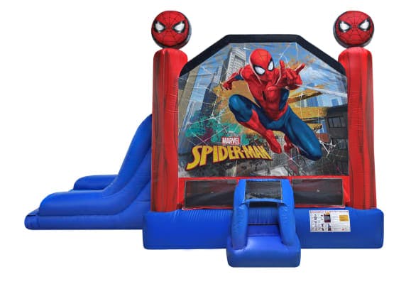 3in1 Spider Man EZ Bounce House Combo w/ Wet or Dry Slide