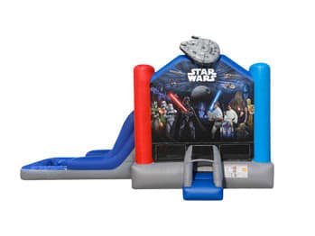 Star Wars EZ Bounce House Combo w/ (Dry or Wet/Water Slide)