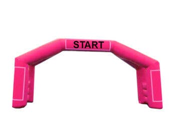 Pink Inflatable Race Track Arch