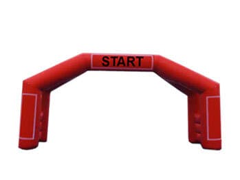 Red Inflatable Race Track Arch