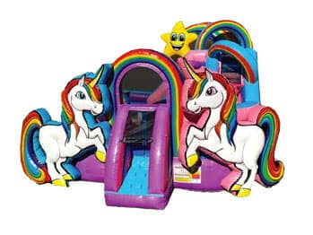 Unicorn Toddler Playzone w/ (Dry or Wet/Water Slide)