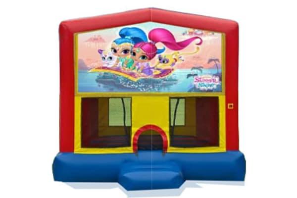 13 x 13 Shimmer and Shine Bounce House Moonwalk