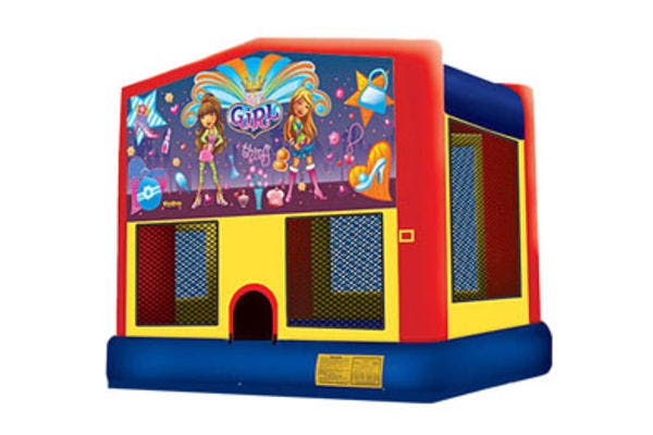 13 x 13 It's A Girl Thing Bounce House