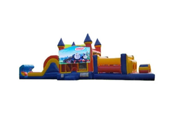 50ft Thomas the Train Obstacle w/ (Dry or Wet/Water Slide)