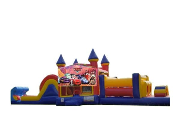 50ft Cars Obstacle Course w/ Wet or Dry Slide