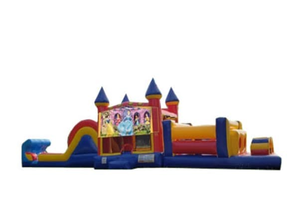50ft Disney Princess Obstacle w/ Wet or Dry Slide