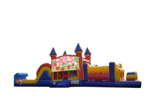 50ft Strawberry Shortcake Obstacle w/ Wet or Dry Slide