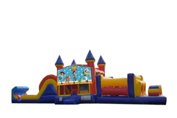 50ft Toy Story Obstacle Course w/ Wet or Dry Slide