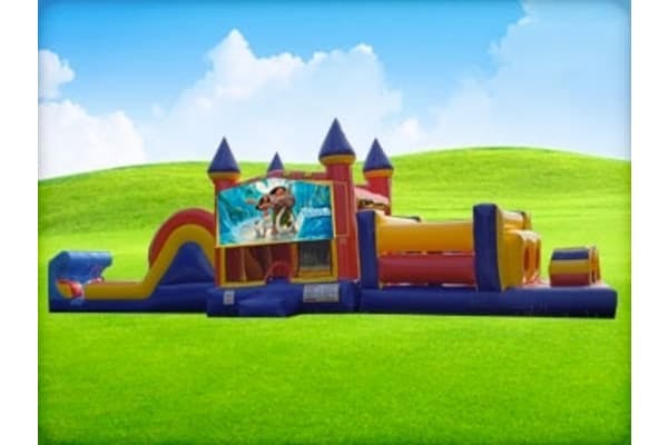 50ft Moana Obstacle w/ Wet or Dry Slide
