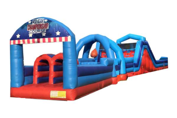 75ft All Stars Adventure Obstacle w/ Dry Slide