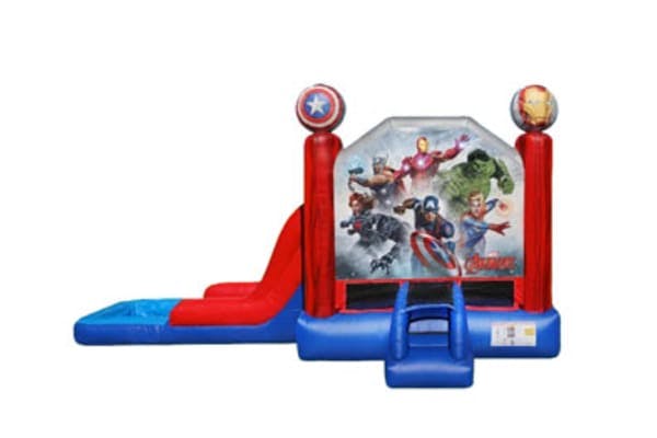 3in1 Avengers EZ Bounce House Combo w/ (Dry or Wet/Water Slide)