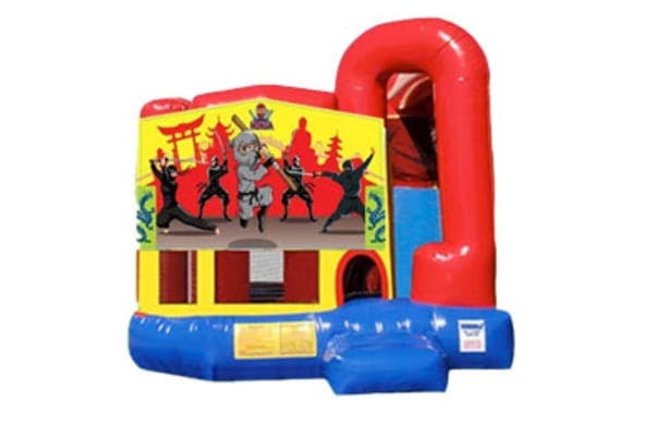 4in1 Ninja Karate Bounce House Combo w/ (Dry or Wet/Water Slide)