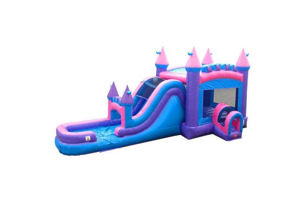 Mega Pink Bounce House Combo w/ (Dry or Wet/Water Slide)