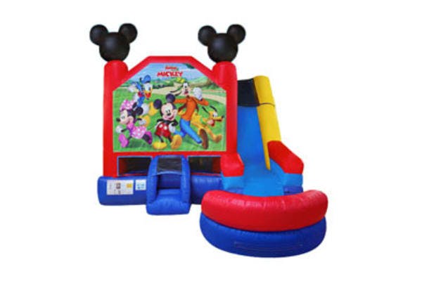 Mickey 6in1 Bounce House Combo (Dry or Wet/Water Slide)