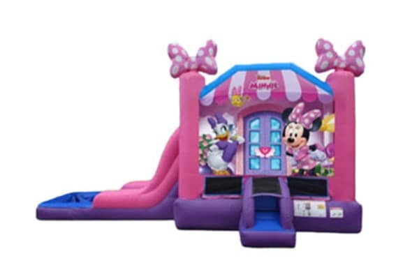 3in1 Minnie Mouse EZ Bounce House Combo w/ Wet or Dry Slide