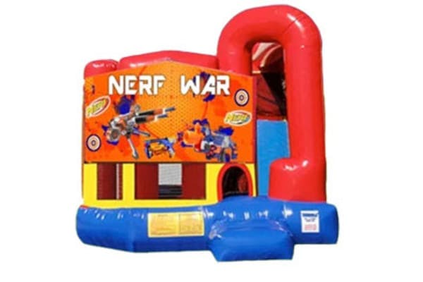 4in1 Nerf War Bounce House Combo w/ (Dry or Wet/Water Slide)