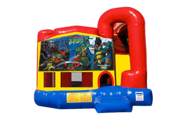 Ninja Turtles 4in1 Bounce House Combo w/ Wet or Dry Slide