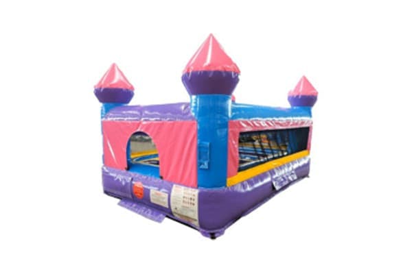 Pink and Purple Castle Tiny Indoor/Outdoor Bounce House
