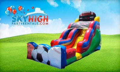 Basketball Football Inflatable Slide
