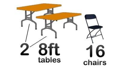 banquet tables and chairs