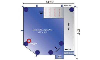 4in1 Bounce House Dimensions