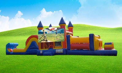 50ft Baseball Obstacle Course Rental