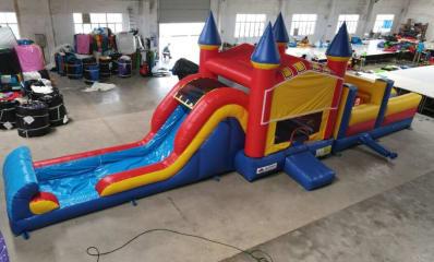 50ft Trolls Bounce House Obstacle Course