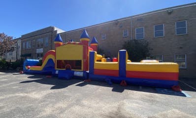 50ft Trolls Bounce House Obstacle Course