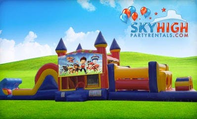 50ft Paw Patrol Obstacle w/ Wet or Dry Slide