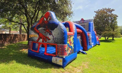 Giant Spider Man Obstacle Course For Hire