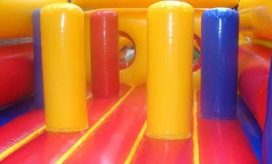 50ft Bounce House Obstacle Course Popups