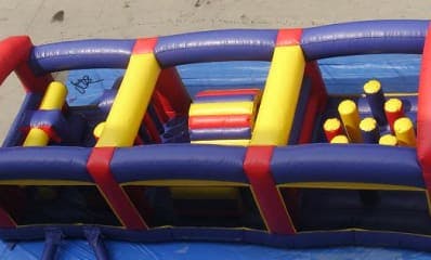 Top view of obstacle course