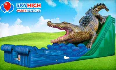 Alligator Bounce House Water Slide Rental