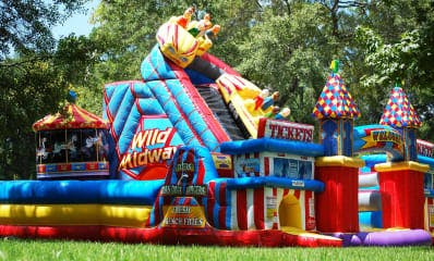 Amusement Park Themed Inflatable Game
