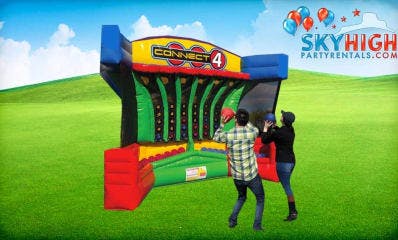 Basketball Connect 4 Inflatable Game Rental