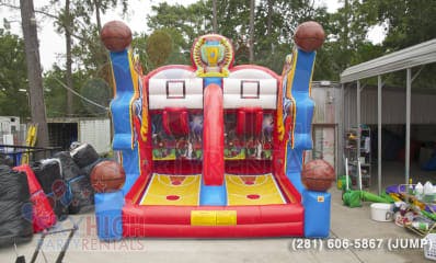 Houston basketball shooting carnival game rental in Houston