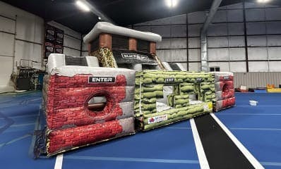 Black Ops Obstacle setup indoors